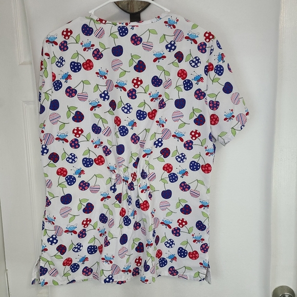 (778) SB Scrubs, Woman's Short Sleeve Work Scrubs, Size: Medium Color: White - Picture 12 of 16